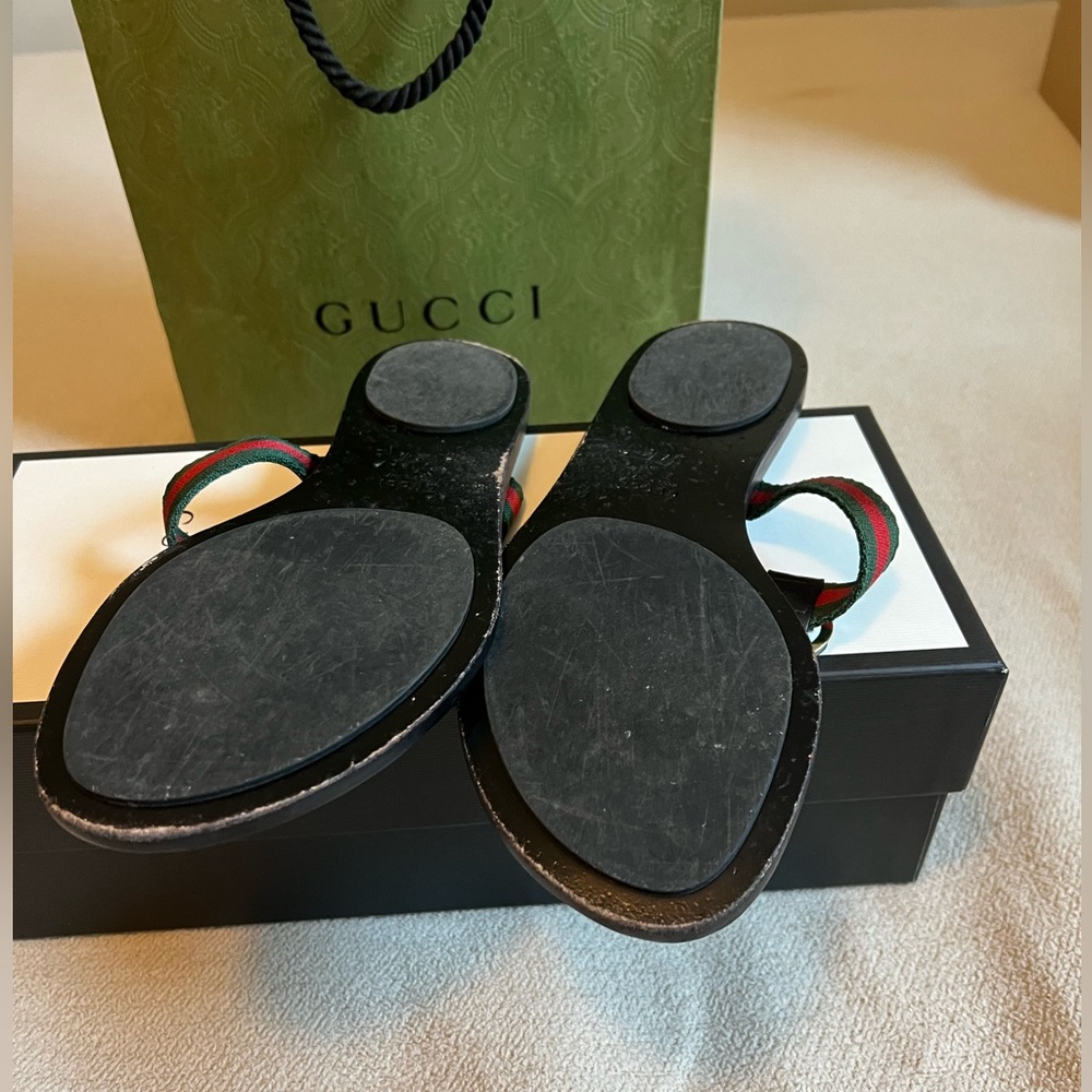 Authentic Gucci Slides Size 37.5 - image 3